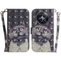 For Realme 12 5G 3D Colored Horizontal Flip Leather Phone Case(Hug Cat)