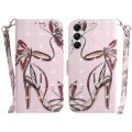 For Samsung Galaxy A05s 3D Colored Horizontal Flip Leather Phone Case(Butterfly High-heeled)
