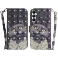 For Samsung Galaxy A05s 3D Colored Horizontal Flip Leather Phone Case(Hug Cat)