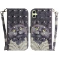 For Samsung Galaxy A05 3D Colored Horizontal Flip Leather Phone Case(Hug Cat)