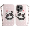 For Tecno Spark 20 Pro 3D Colored Horizontal Flip Leather Phone Case(Heart Panda)