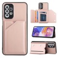 For Samsung Galaxy A23 4G/5G Skin Feel PU + TPU + PC Card Slots Phone Case(Rose Gold)