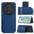 For Honor Magic5 Pro Skin Feel PU + TPU + PC Card Slots Phone Case(Royal Blue)