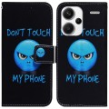 For Xiaomi Redmi Note 13 Pro+ 5G Coloured Drawing Flip Leather Phone Case(Anger)
