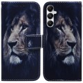 For Samsung Galaxy A05s Coloured Drawing Flip Leather Phone Case(Lion)
