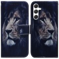 For Samsung Galaxy S24+ 5G Coloured Drawing Flip Leather Phone Case(Lion)
