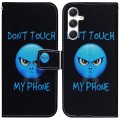 For Samsung Galaxy S24+ 5G Coloured Drawing Flip Leather Phone Case(Anger)
