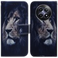 For Realme 12 5G Coloured Drawing Flip Leather Phone Case(Lion)