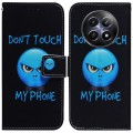 For Realme 12 5G Coloured Drawing Flip Leather Phone Case(Anger)