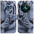 For Realme 12+ Coloured Drawing Flip Leather Phone Case(Tiger)
