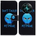 For Realme 12+ Coloured Drawing Flip Leather Phone Case(Anger)