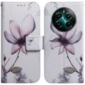 For Realme 12+ Coloured Drawing Flip Leather Phone Case(Magnolia)