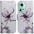For OPPO Reno11 Global Coloured Drawing Flip Leather Phone Case(Magnolia)