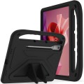 For Lenovo Tab P12 12.7 Handle Portable EVA Shockproof Tablet Case(Black)