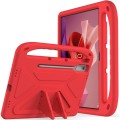 For Lenovo Tab P12 12.7 Handle Portable EVA Shockproof Tablet Case(Red)