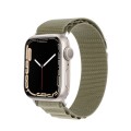 For Apple Watch Series 8 45mm  DUX DUCIS GS Series Nylon Loop Watch Band(Olive)