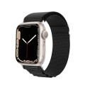 For Apple Watch Series 7 45mm DUX DUCIS GS Series Nylon Loop Watch Band(Black)