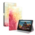 For Amazon Fire HD 10 2023 Watercolor Pattern Flip Leather Tablet Case(Spring Cherry)