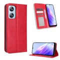 For Blackview A52 / A52 Pro Magnetic Buckle Retro Texture Leather Phone Case(Red)