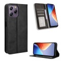 For Blackview A96 Magnetic Buckle Retro Texture Leather Phone Case(Black)