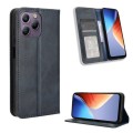 For Blackview A96 Magnetic Buckle Retro Texture Leather Phone Case(Blue)