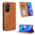 For Blackview A200 Pro Magnetic Buckle Retro Texture Leather Phone Case(Brown)