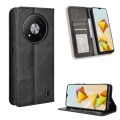 For ZTE Blade A73 5G Magnetic Buckle Retro Texture Leather Phone Case(Black)