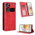 For ZTE nubia Z60 Ultra Magnetic Buckle Retro Texture Leather Phone Case(Red)