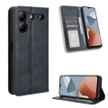 For ZTE Blade A54 Magnetic Buckle Retro Texture Leather Phone Case(Blue)