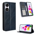 For ZTE Anshin Family Magnetic Buckle Retro Texture Leather Phone Case(Blue)