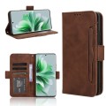 For OPPO Reno11 5G Global Skin Feel Calf Texture Card Slots Leather Phone Case(Brown)