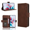 For OPPO Reno11 F 5G / F25 Pro 5G Skin Feel Calf Texture Card Slots Leather Phone Case(Brown)