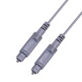 1m EMK OD2.2mm Digital Audio Optical Fiber Cable Plastic Speaker Balance Cable(Silver Grey)