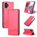 For Samsung Galaxy A05 AZNS Magnetic Calf Texture Flip Leather Phone Case(Red)