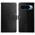 For Google Pixel 9 Y-shaped Pattern Flip Leather Phone Case(Black)