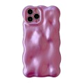 For iPhone 15 Pro Wave Bubbles TPU Phone Case(Pearlescent Purple)