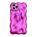 For iPhone 15 Pro Max Wave Bubbles TPU Phone Case(Purple)