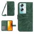 For OPPO Reno11 F 5G/F25 Pro 5G Skin Feel Sun Flower Embossed Flip Leather Phone Case with Lanyard(G