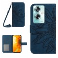 For OPPO Reno11 F 5G/F25 Pro 5G Skin Feel Sun Flower Embossed Flip Leather Phone Case with Lanyard(I