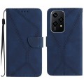 For Honor 200 Lite Stitching Embossed Leather Phone Case(Blue)