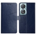 For Honor 90 Smart Y-shaped Pattern Flip Leather Phone Case(Blue)