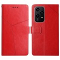 For Honor 200 Lite Y-shaped Pattern Flip Leather Phone Case(Red)