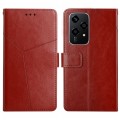 For Honor 200 Lite Y-shaped Pattern Flip Leather Phone Case(Brown)