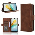 For ZTE Blade A53 Pro Skin Feel Calf Texture Card Slots Leather Phone Case(Brown)