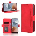 For ZTE Blade A73 4G / V50 Design 4G Skin Feel Calf Texture Card Slots Leather Phone Case(Red)