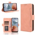 For ZTE Blade A54 Skin Feel Calf Texture Card Slots Leather Phone Case(Pink)