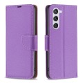For Samsung Galaxy S24 5G Litchi Texture Pure Color Flip Leather Phone Case(Purple)