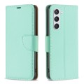 For Samsung Galaxy S24 5G Litchi Texture Pure Color Flip Leather Phone Case(Green)