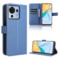 For ZTE Blade V50 Vita 4G Diamond Texture Leather Phone Case(Blue)