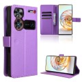 For ZTE nubia Z60 Ultra Diamond Texture Leather Phone Case(Purple)